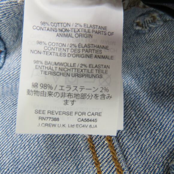 Madewell 9" High Rise Skinny Jeans Size 27 Distressed Ripped Medium Wash - Picture 13 of 14